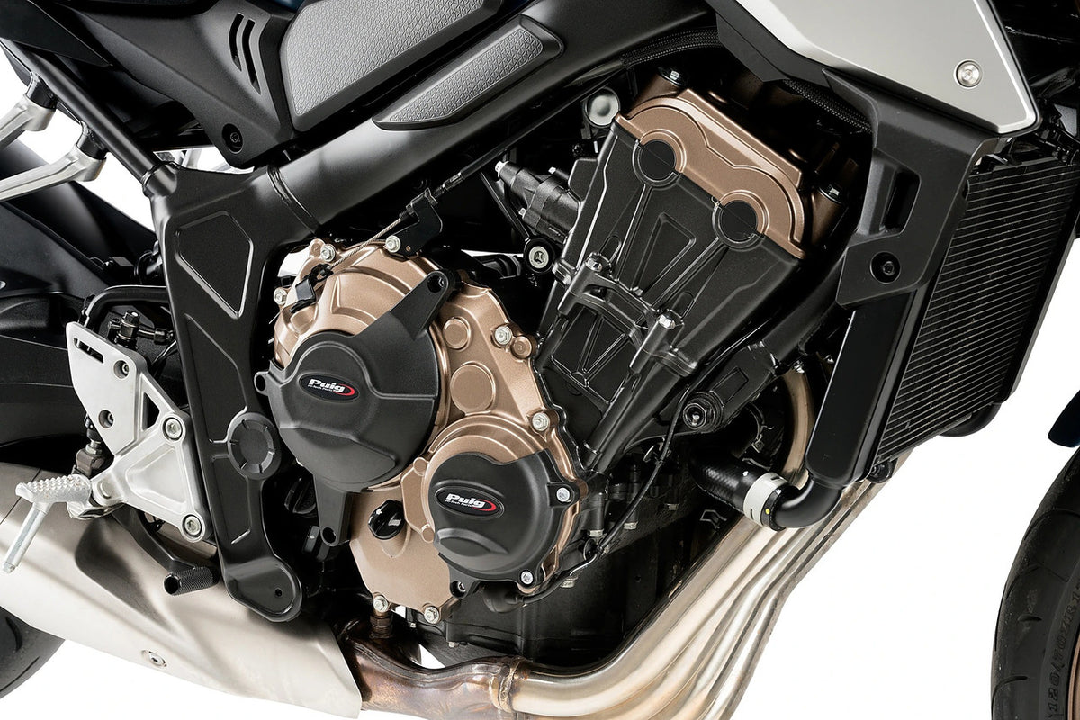 Puig KIT 3 Engine Protectives Covers | Black | Honda CBR 650 R 2021>2023