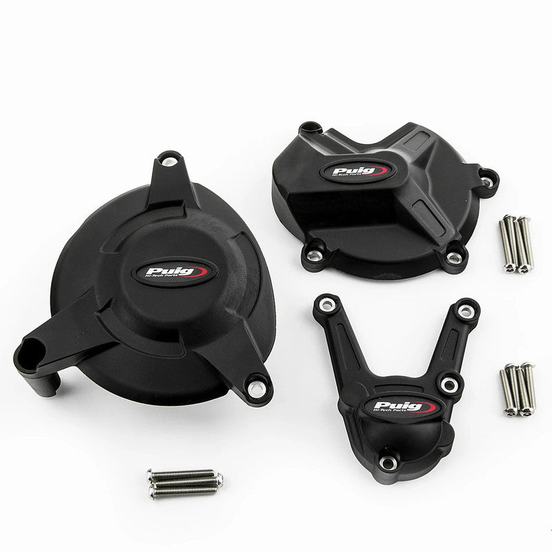 Puig KIT 3 Engine Covers Track | Black | BMW S 1000 RR 2009>2016