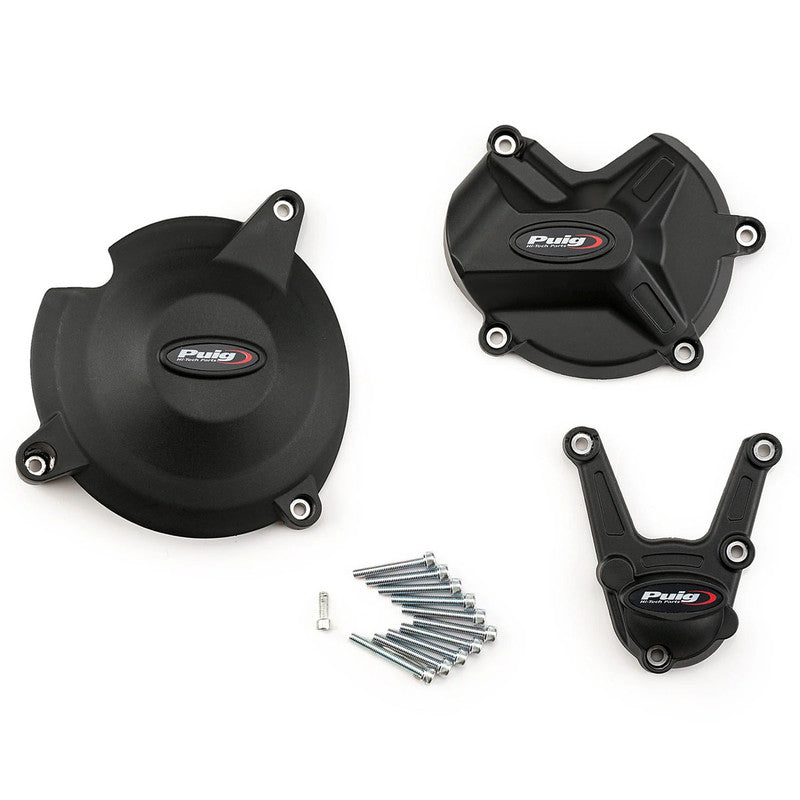 Puig KIT 3 Engine Covers Track | Black | BMW S 1000 R/RR