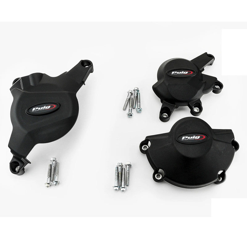 Puig KIT 3 Engine Covers Track | Black | Honda CBR 600 RR 2007>2016