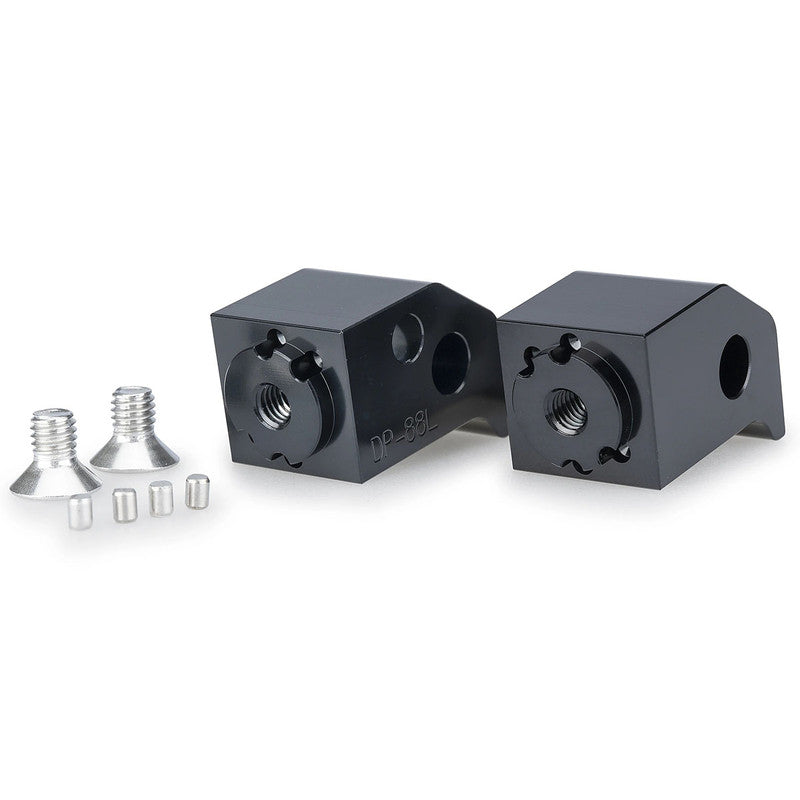 Adjustable Footpeg Adaptor Passenger | Black | CFMoto 450 NK/450MT 2023>2026