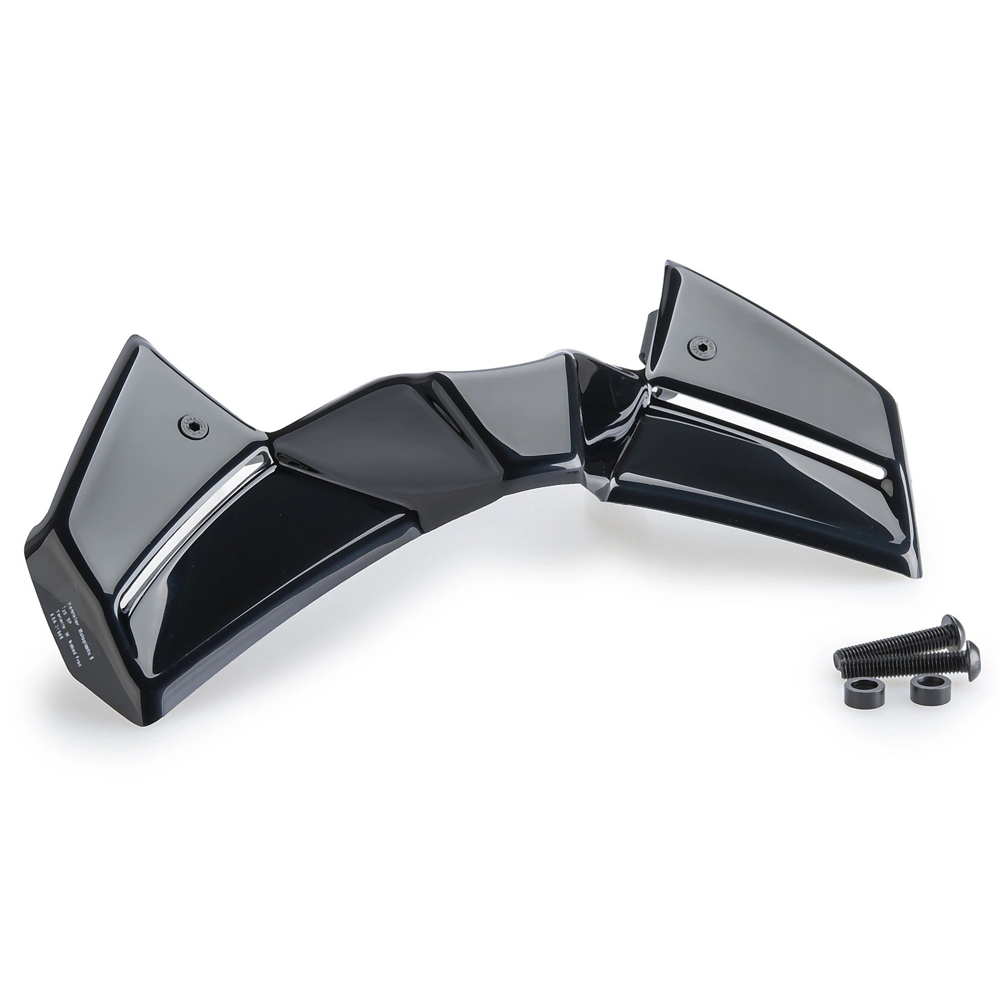 Puig Front Downforce Wings | Gloss Black | Yamaha MT-09/SP 2024>Current - Pyramid Motorcycle Accessories