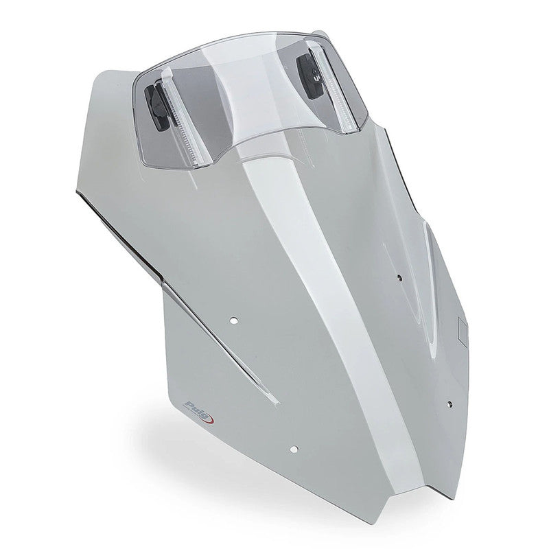 Puig Touring Windshield Screen with Visor | Light Smoke | Yamaha Tracer 9 GT 2025>2026