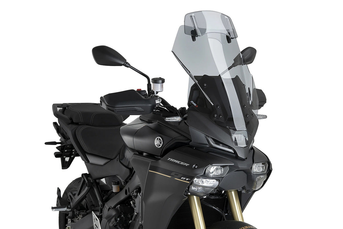 Puig Touring Windshield Screen with Visor | Light Smoke | Yamaha Tracer 9 GT 2025>2026