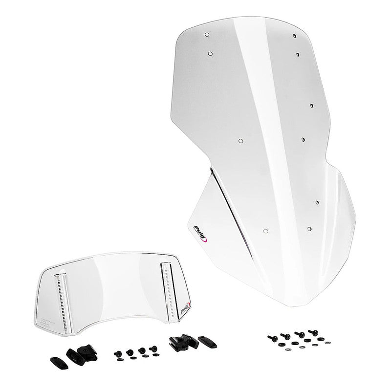 Puig Touring Windshield Screen with Visor | Clear | Yamaha Tracer 9 GT 2025>2026