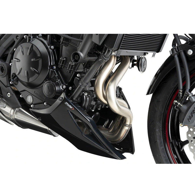 Puig Engine Spoiler | Black | Kawasaki Z 650 2020>2026