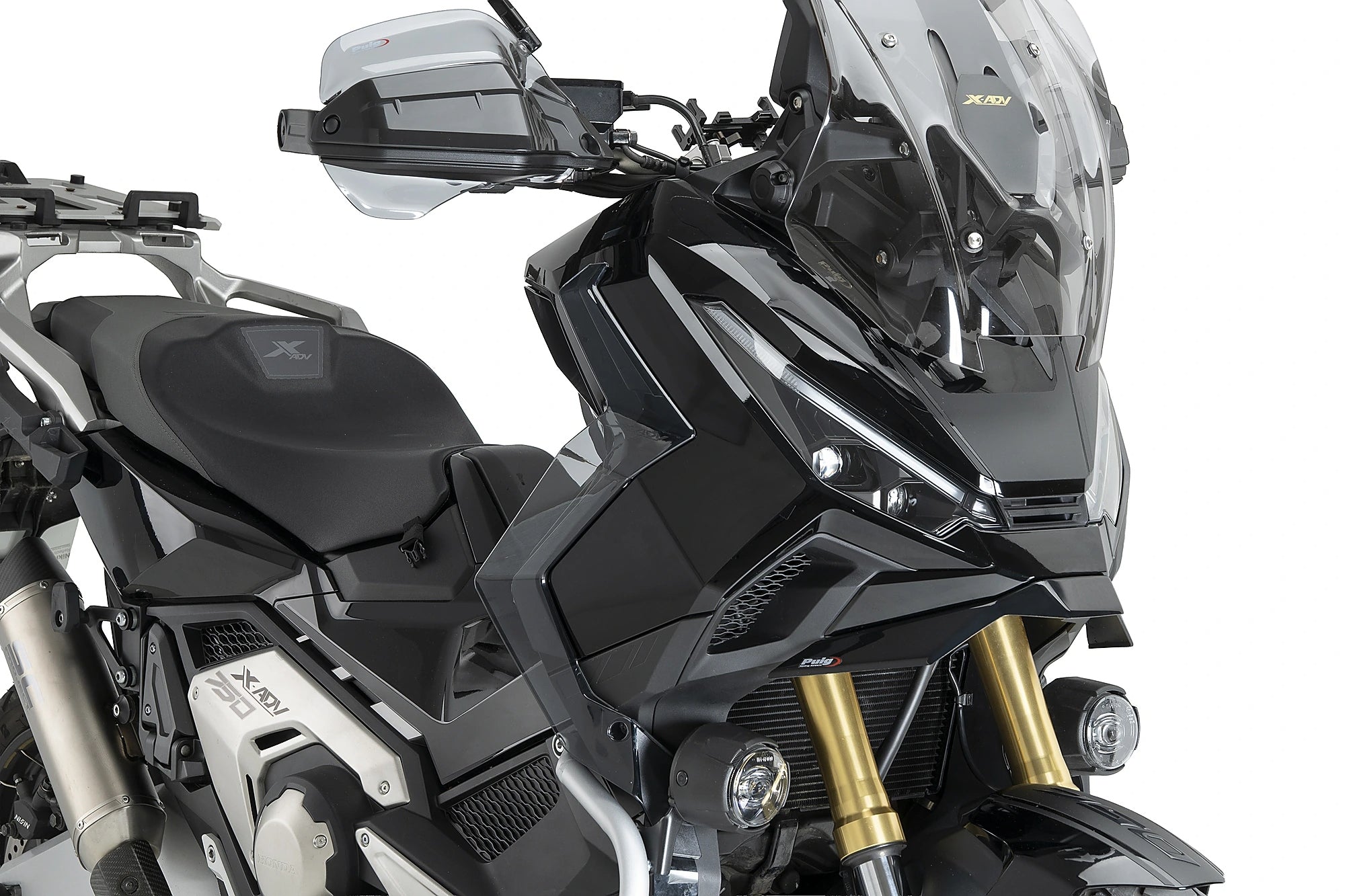 Puig Naked Frontal Wing | Gloss Black | Honda X-Adv 2025>Currentย -ย ย Pyramid Motorcycle Accessories