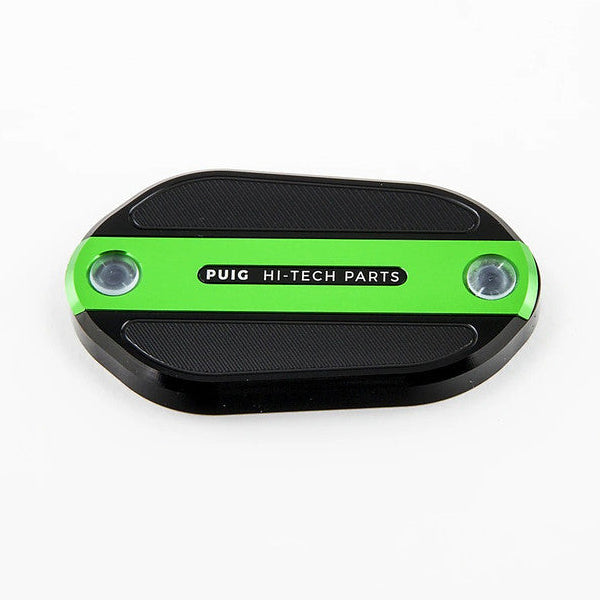 Puig Front Brake Liquid Tank Cover | Green | Kawasaki