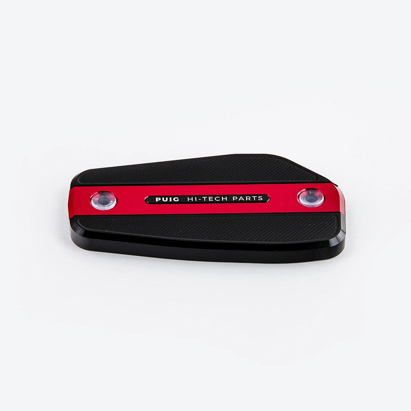 Puig Front Brake Liquid Tank Cover | Red | Suzuki