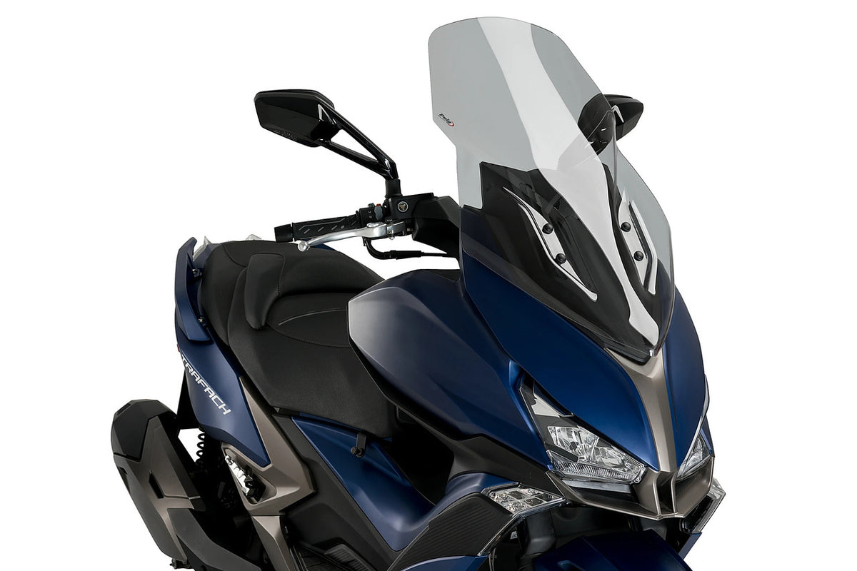 Puig Windshield V-Tech Line Touring | Light Smoke | Kymco Xciting 400i/400