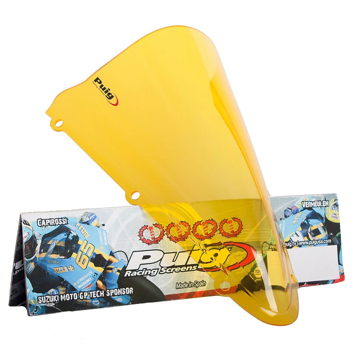 Puig Racing Screen | Yellow | Yamaha YZF-R125 2008>2012