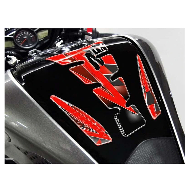 Puig Wings Tank Pads | Red | Kawasaki