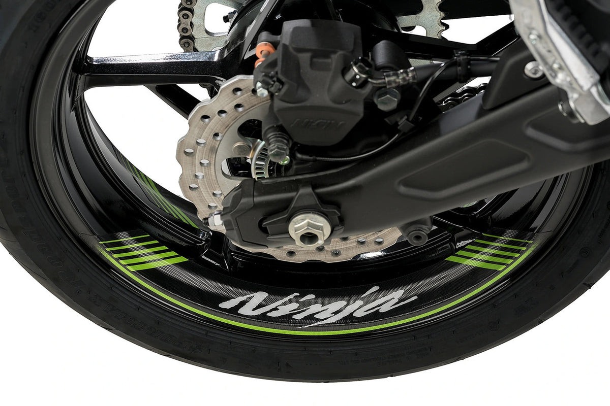 Puig KIT 8 Special Arch Rim Strips | Green | Kawasaki Ninja 250 R/250 SL/300/400/650/H2