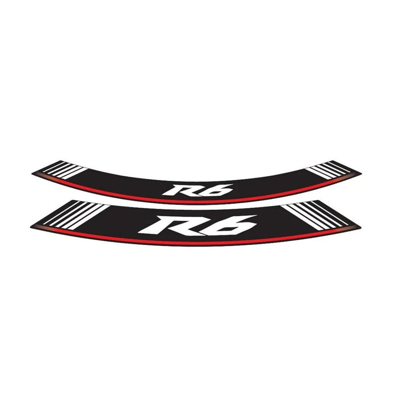 Puig Kit 8 Rim Special Arch Strips | Silver |Yamaha YZF-R6/YZF-R6 Race