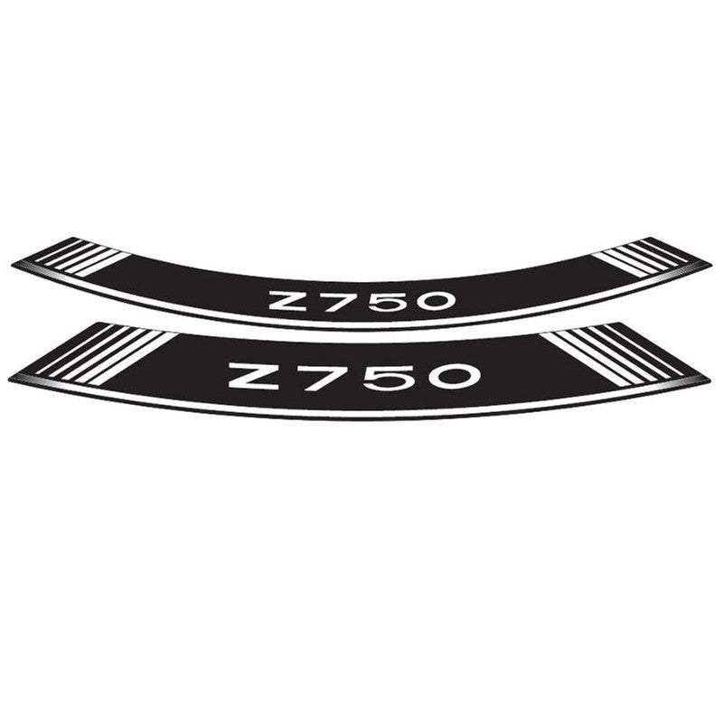 Puig KIT 8 Special Arch Rim Strips | White | Kawasaki Z 750 2004>2012