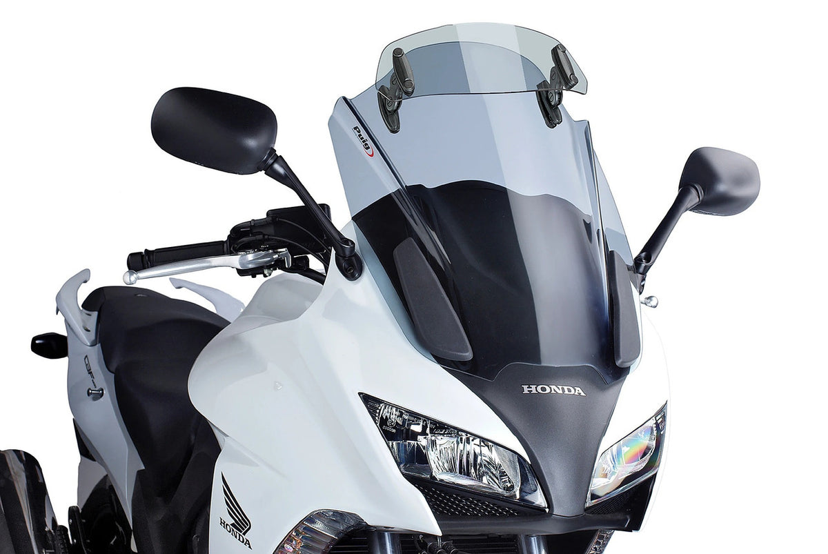 Puig Touring Windshield Screen with Visor | Light Smoke | Honda CBF 1000 FA 2010>2016