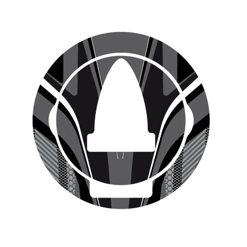 Puig Radikal Fuel Cap Covers | Grey | Aprilia - Pyramid Motorcycle Accessories