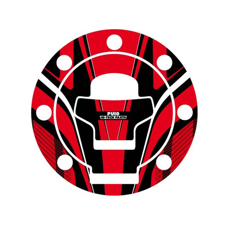 Puig Radikal Fuel Cap Covers | Red | Suzuki M6316R
