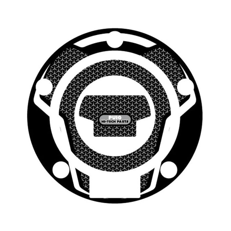 Puig Naked Fuel Cap Covers | Grey | Yamaha M6323U