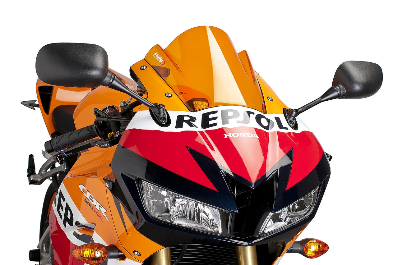Puig Z-Racing Screen | Orange | Honda CB 600 RR 2013>2016