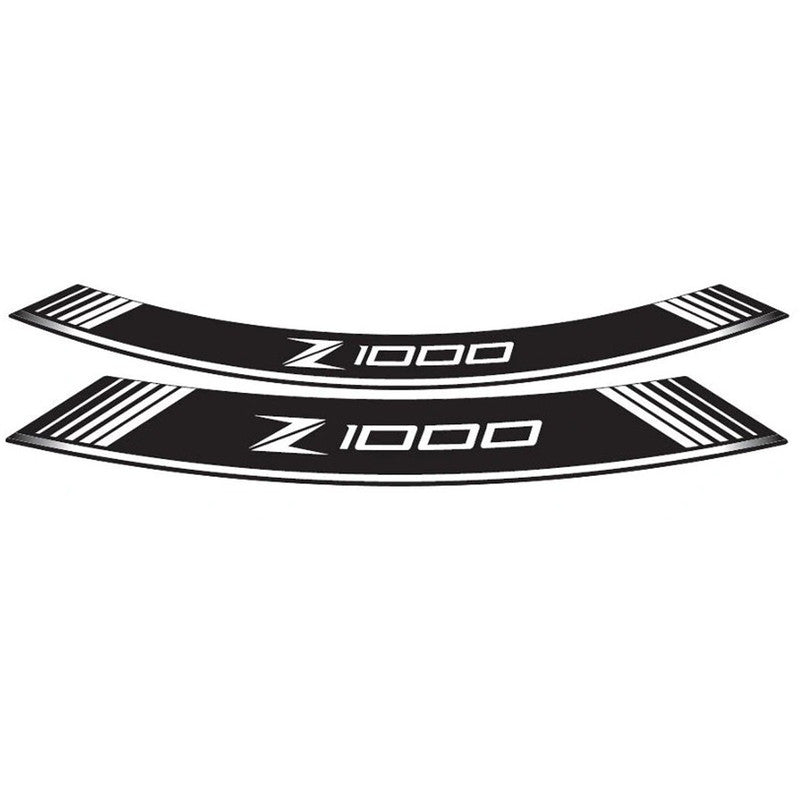 Puig KIT 8 Special Arch Rim Strips | White | Kawasaki Z 1000 2003>2020