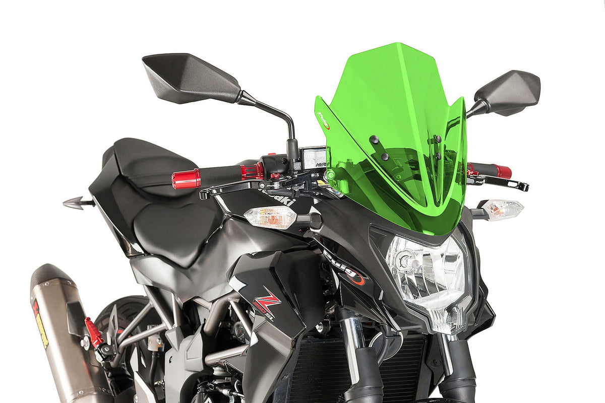 Puig New Generation Sport Windshield | Green | Kawasaki Z 250 SL 2015>2016