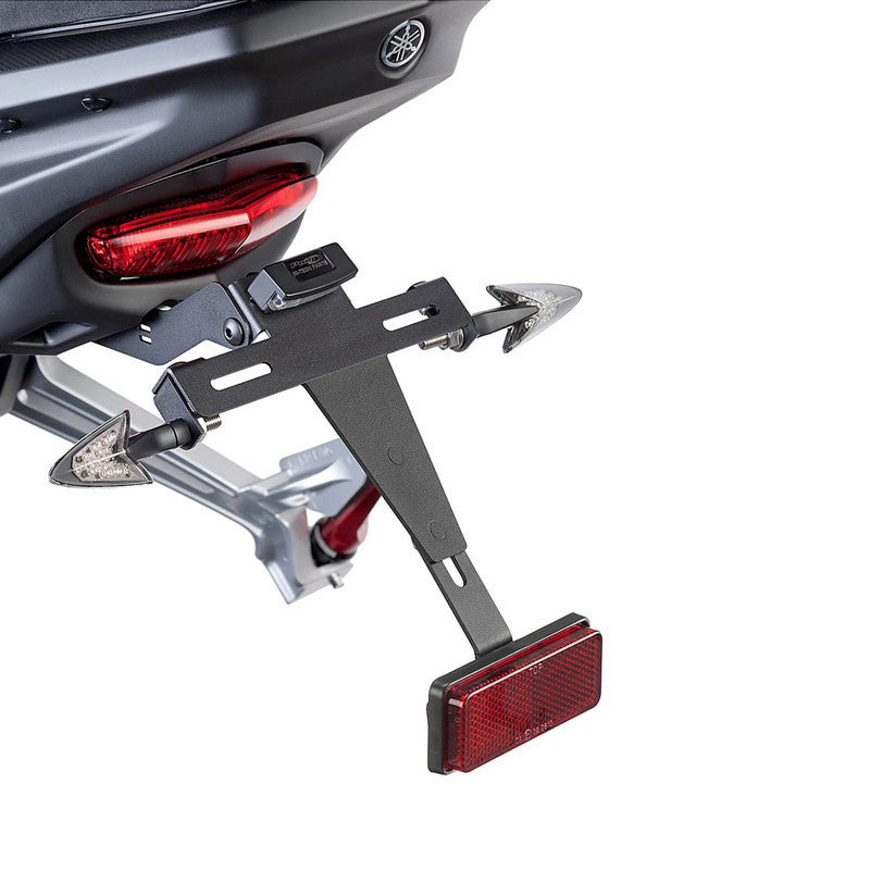 Puig License Plate Holders | Black | Yamaha MT-125 2014>2019