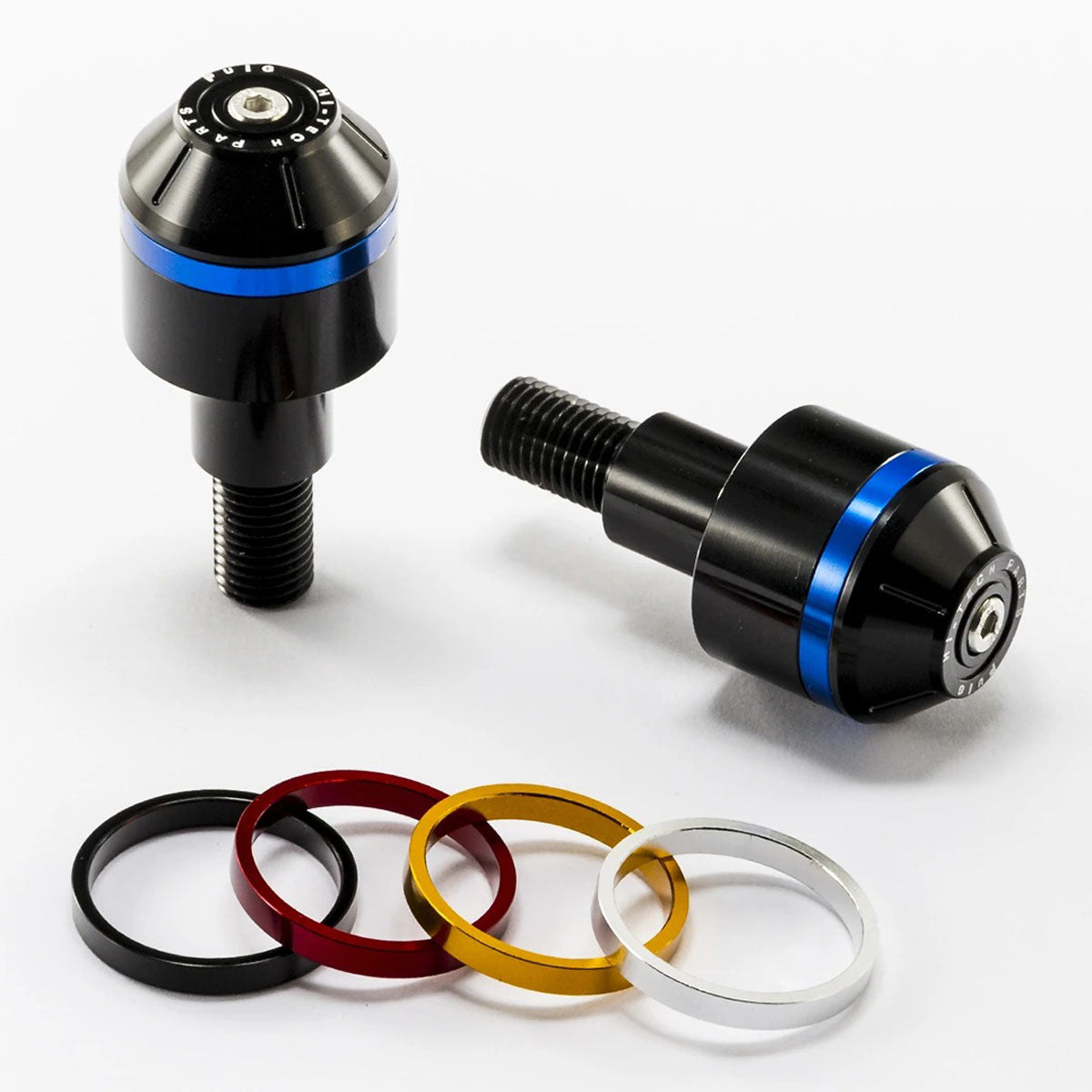 Puig Short Bar End Weights With Rim | Black | BMW C 600 Sport/C 650 GT/Sport