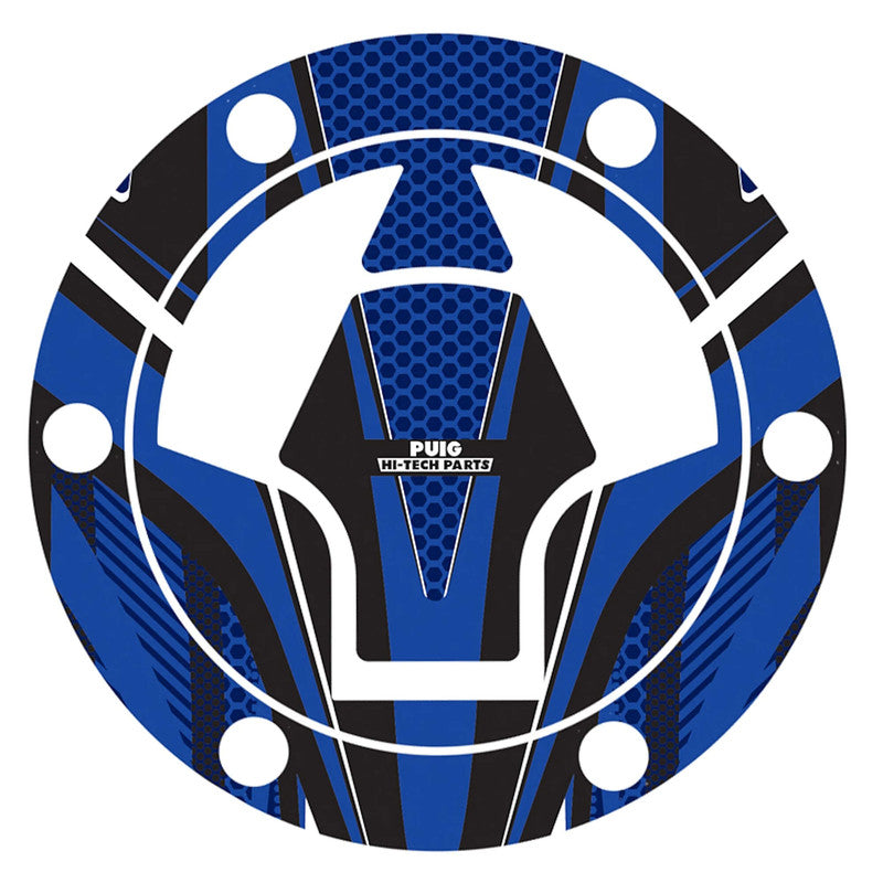 Puig Radikal Fuel Cap Covers | Blue | Kawasaki