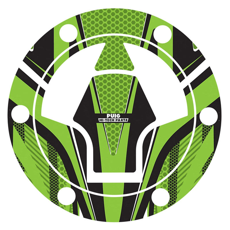 Puig Radikal Fuel Cap Covers | Green | Kawasaki