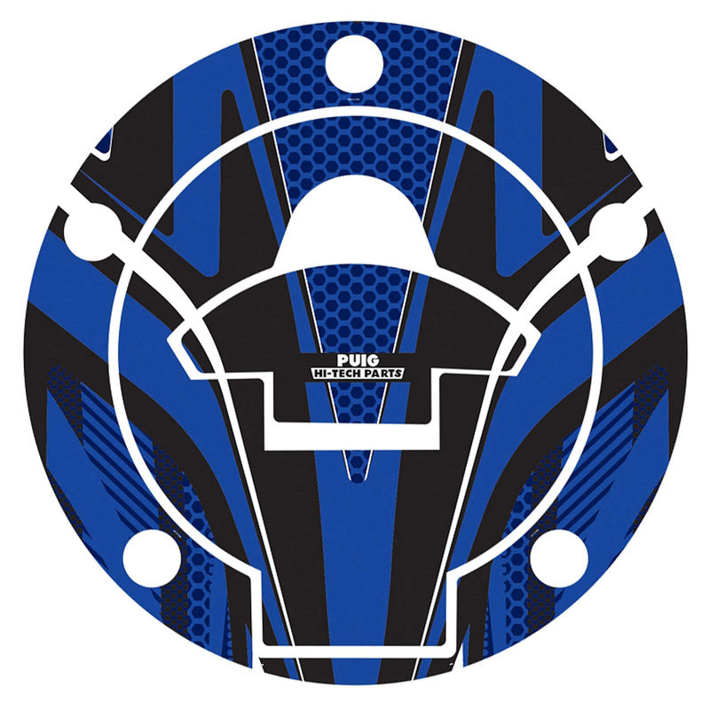 Puig Radikal Fuel Cap Covers | Blue | Yamaha MT-03/125/YZF-R3