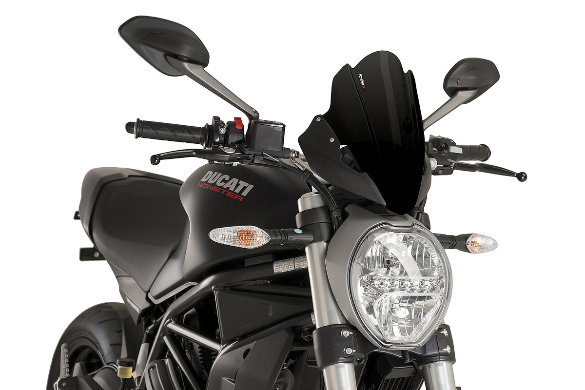 Puig Sport Screen | Black | Ducati Monster 1200 R 2016>2020