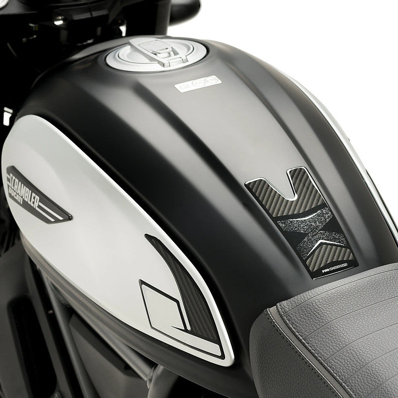Puig Specific Tank Protector | Carbon Look | Ducati Scrambler