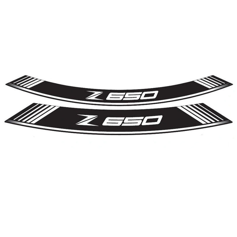 Puig KIT 8 Special Arch Rim Strips | White | Kawasaki Z 650 2017>2024
