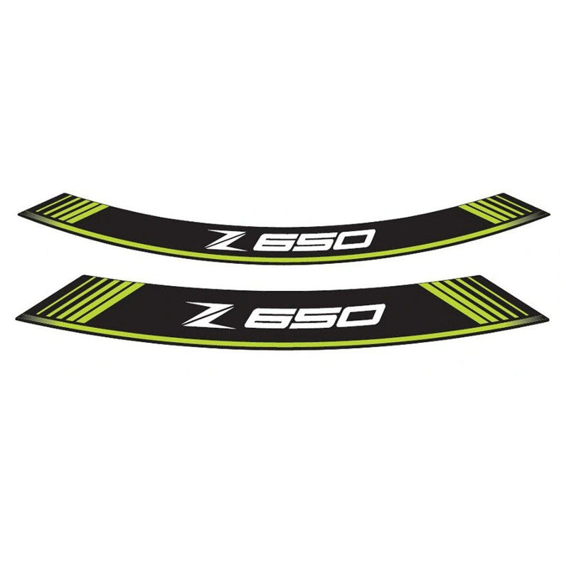 Puig KIT 8 Special Arch Rim Strips | Green | Kawasaki Z 650 2017>2024