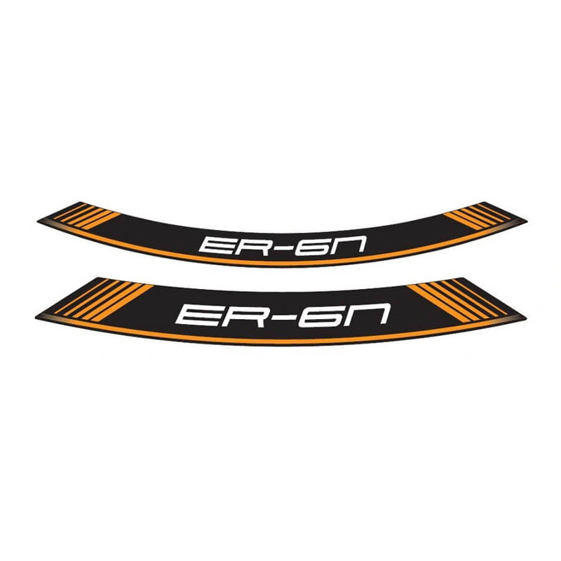 Puig Kit 8 Rim Special Arch Strips | Orange | Kawasaki ER-6F/ER-6N 2006>2016