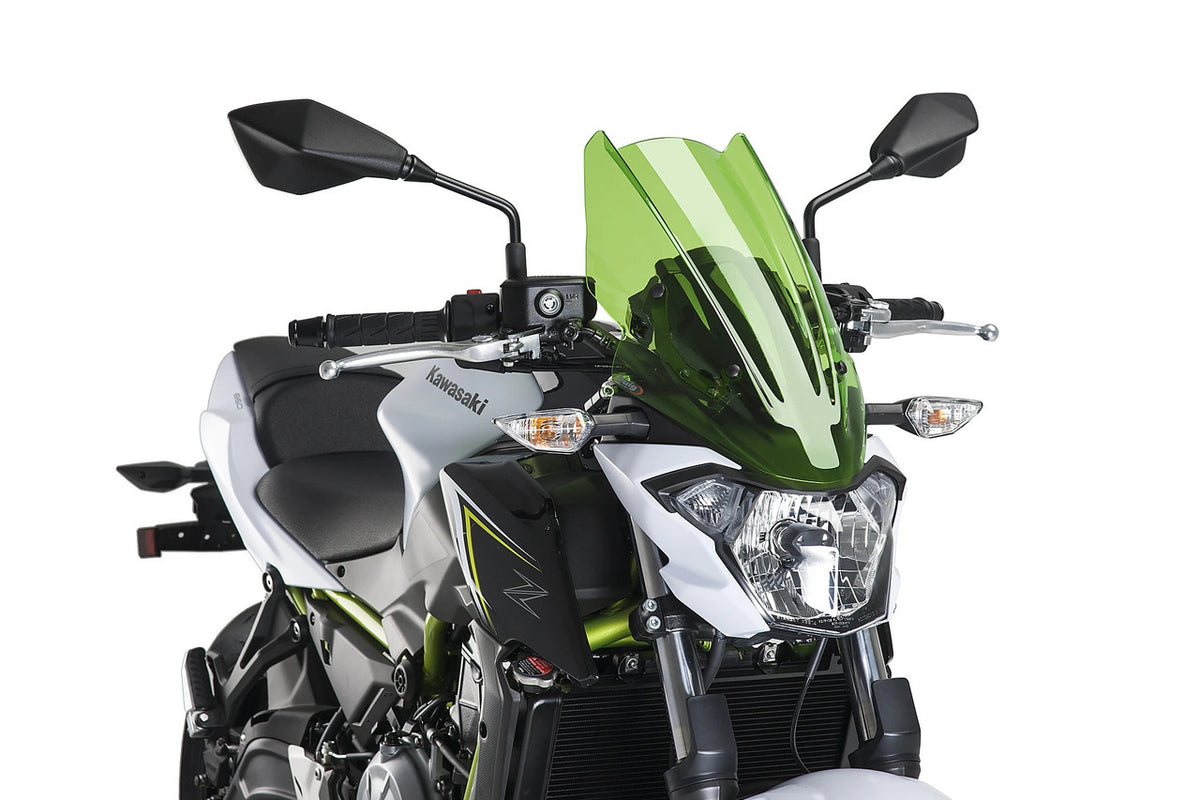 Puig New Generation Touring Windshield | Green | Kawasaki Z 650 2017>2018