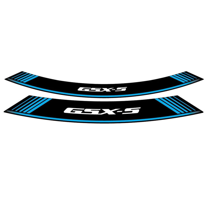 Puig Kit 8 Rim Special Arch Strips | Blue | Suzuki GSX-S1000/S125/S750/S1000 FA