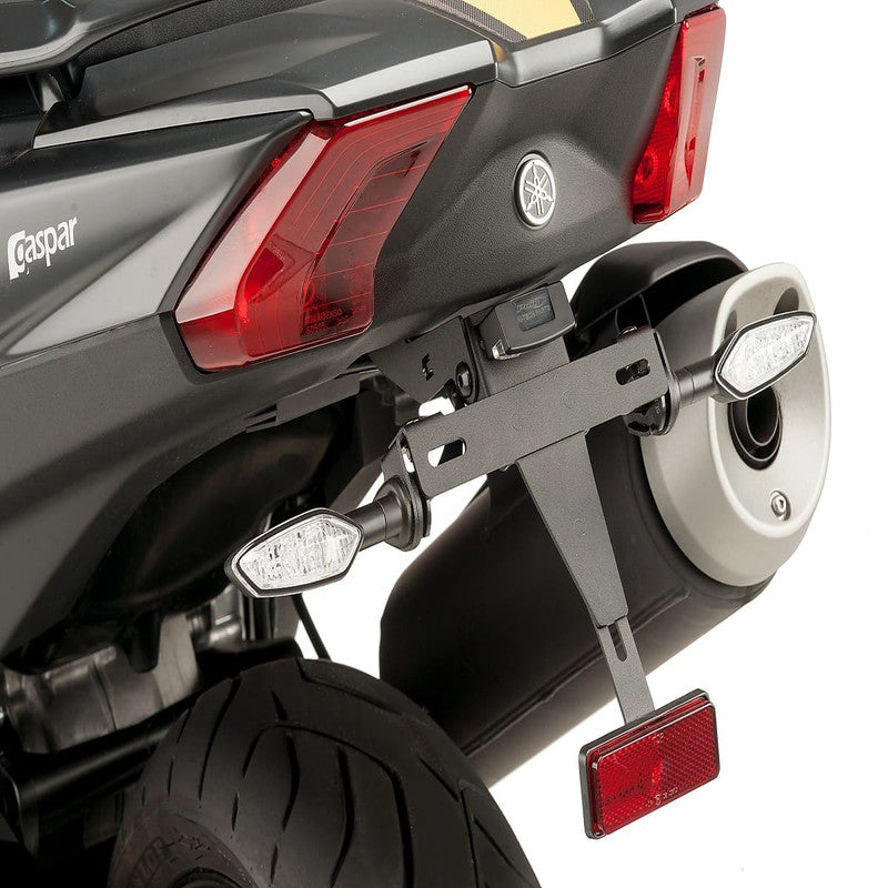 Puig License Plate Holders | Black | Yamaha TMAX 530/DX/SX - Pyramid Motorcycle Accessories