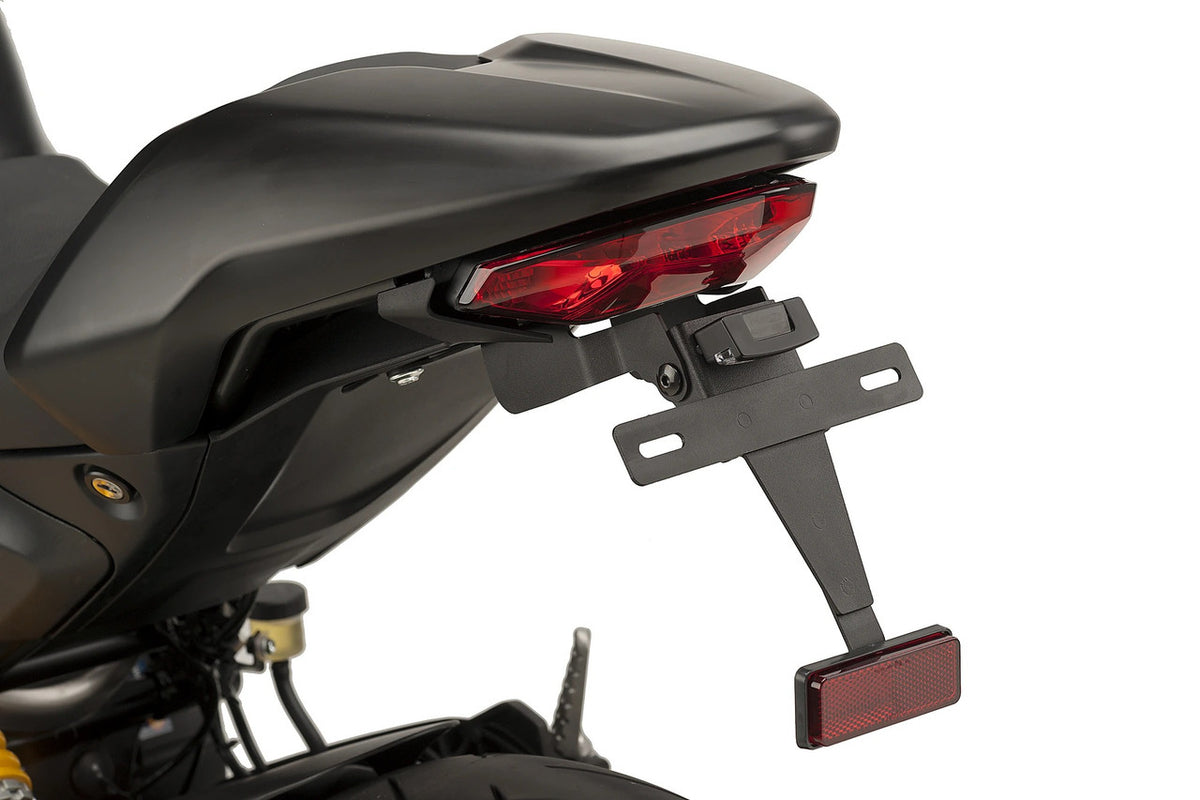 Puig License Plate Holders | Black | Ducati Monster 797/821/1200 R/S