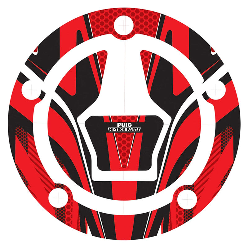 Puig Radikal Fuel Cap Covers | Red | Suzuki GSX-R125 2017>2020