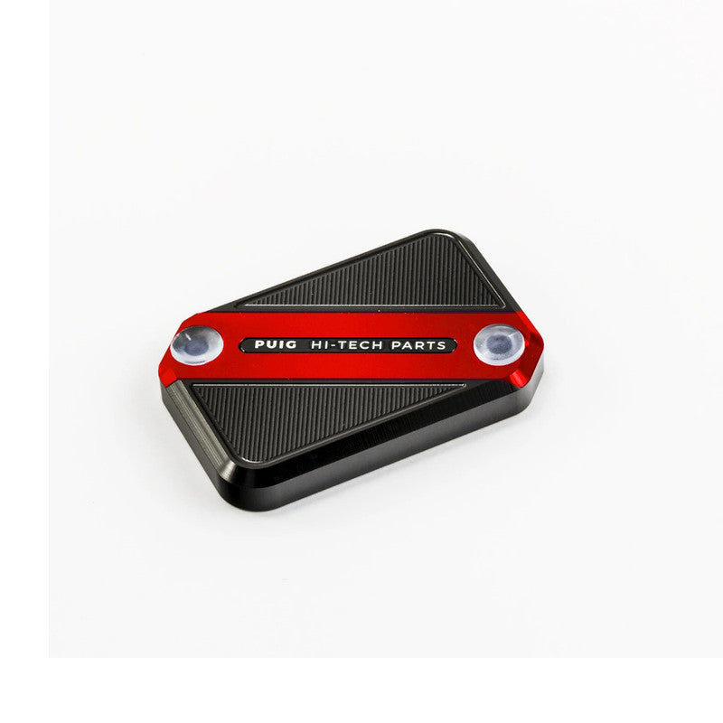 Puig Front Brake Liquid Tank Cover | Red | Aprilia/BMW/KTM/Suzuki/Triumph