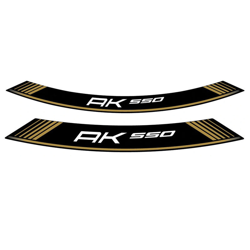 Puig KIT 8 Special Arch Rim Strips | Gold | Kymco AK 550 2017>2023