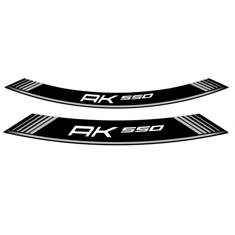 Puig KIT 8 Special Arch Rim Strips | Silver | Kymco AK 550 2017>2023