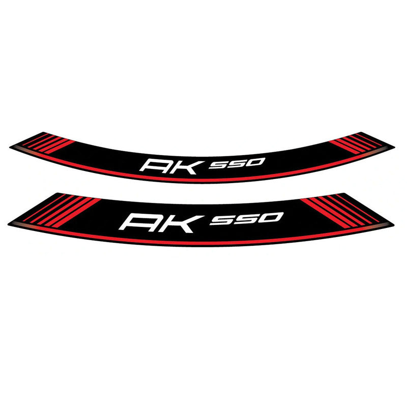 Puig KIT 8 Special Arch Rim Strips | Red | Kymco AK 550 2017>2023