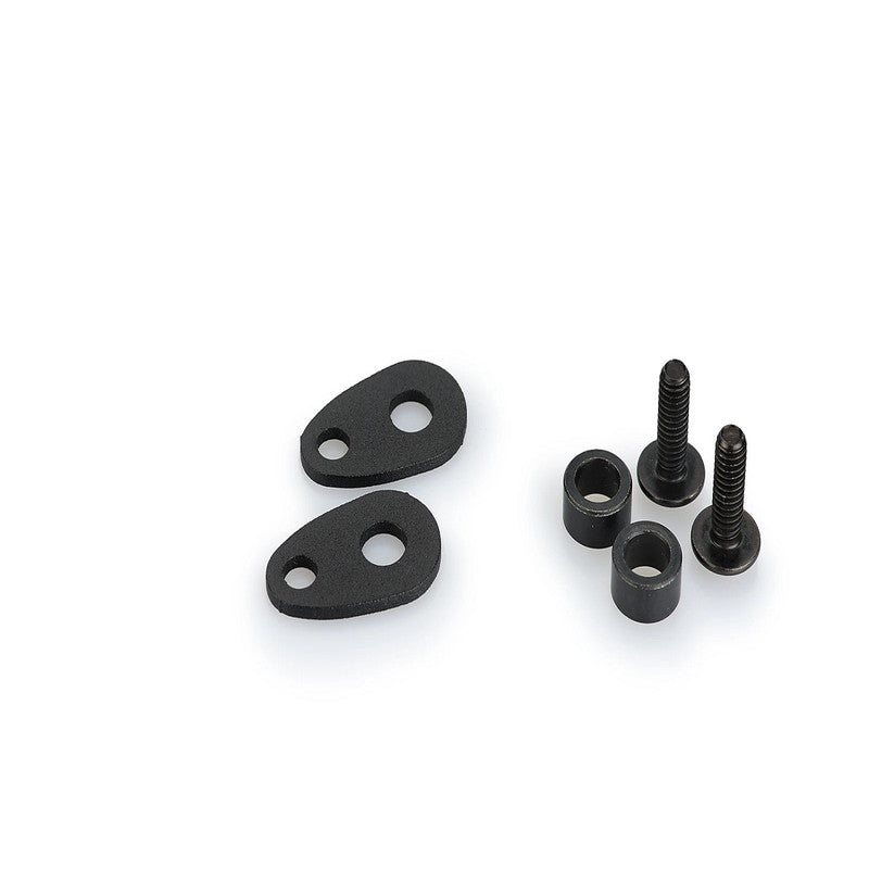 Puig Front Fork Supports Set For Puig Front Turn Signals | Black | Kawasaki Vulcan S/Cafe