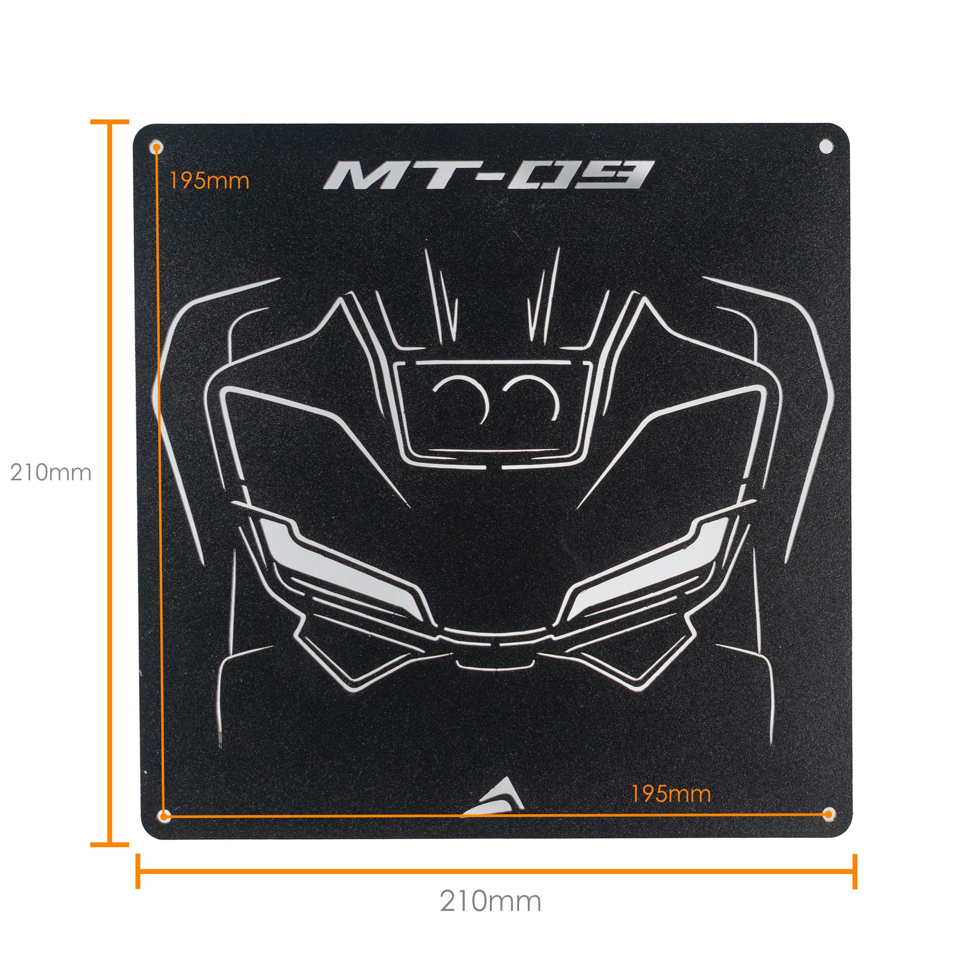 Pyramid Metal Plaque | Yamaha MT-09 Gen 4 - Pyramid Motorcycle Accessories
