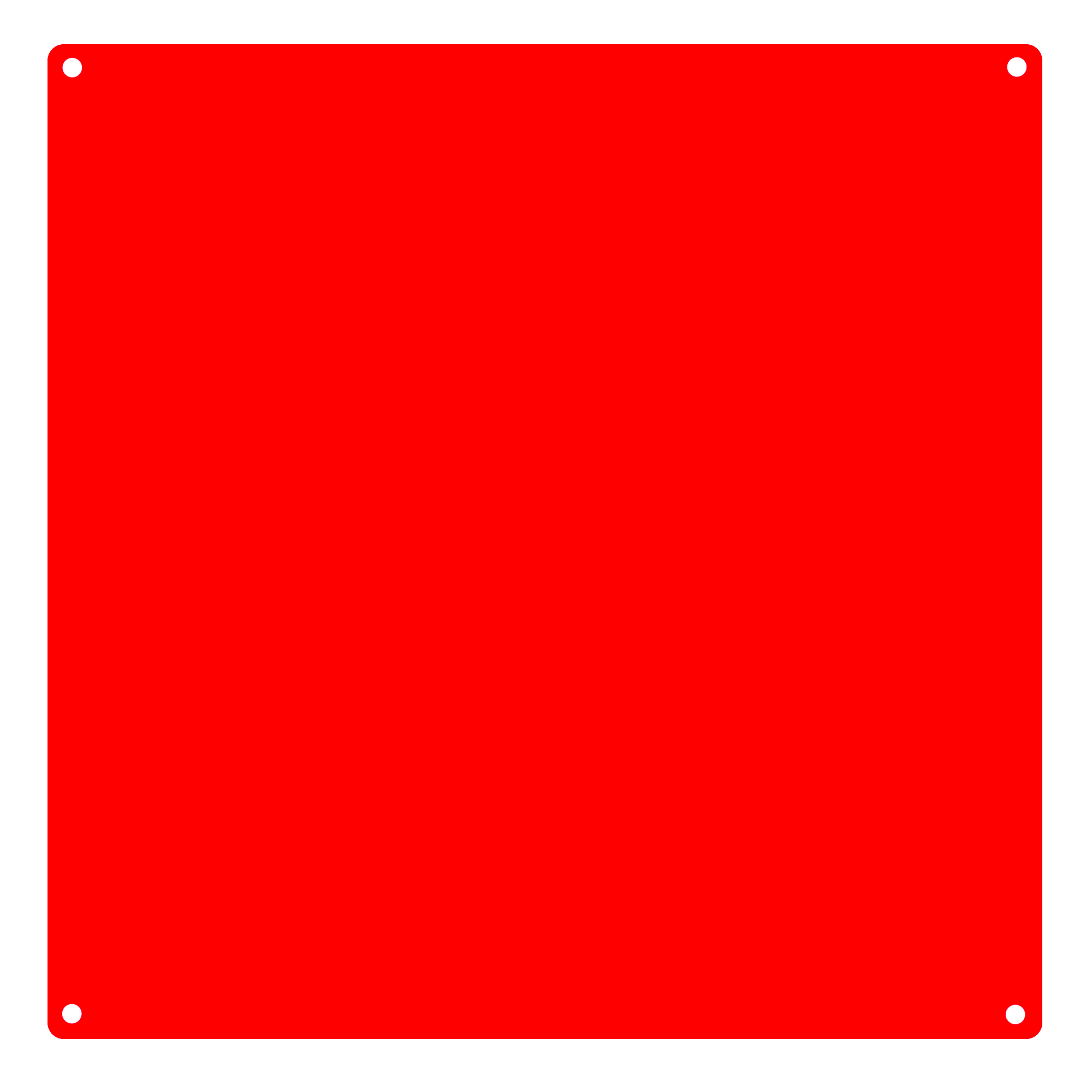 Pyramid Acrylic Colour Backing Sheet | Red
