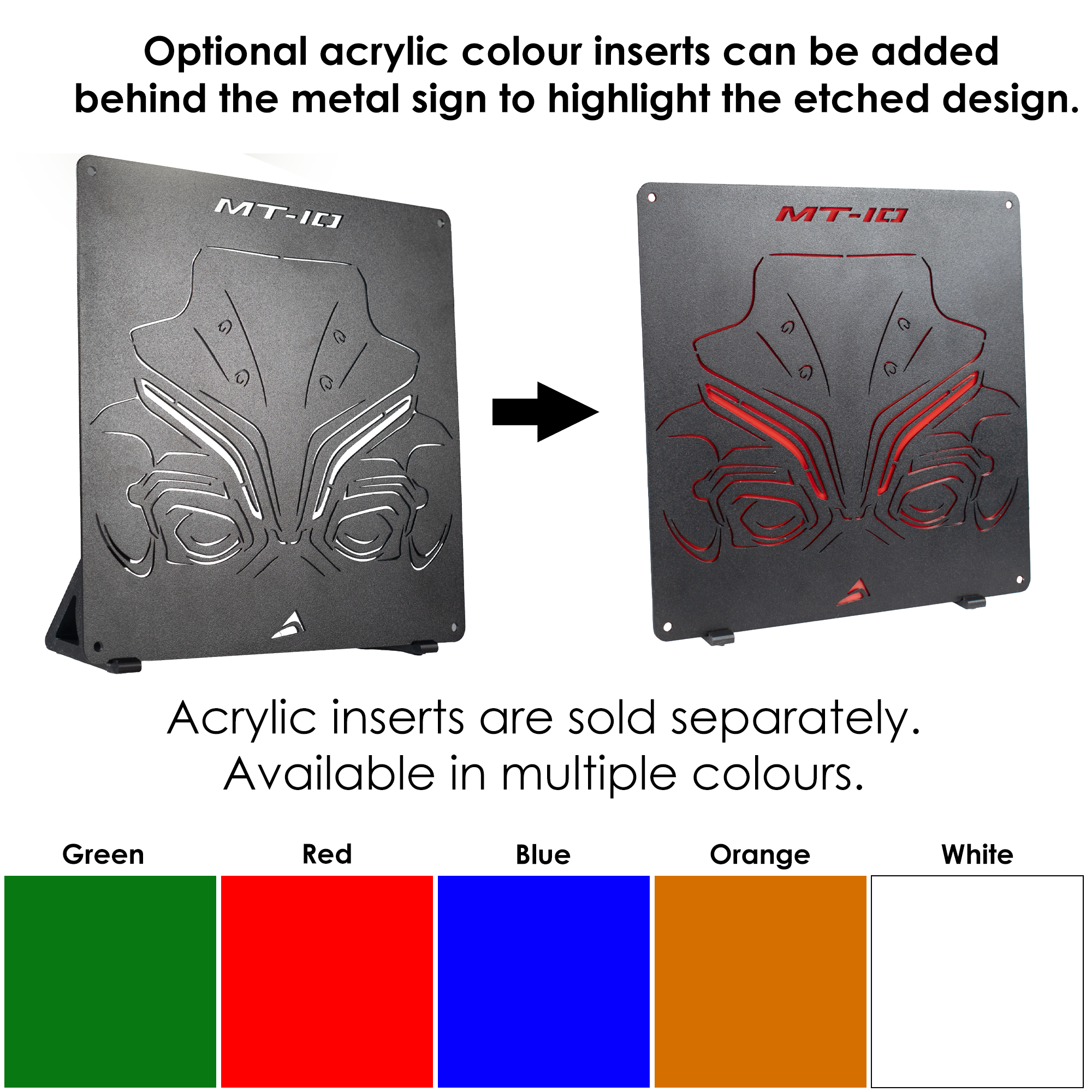 Pyramid Metal Plaque | Yamaha MT-10 Gen 2