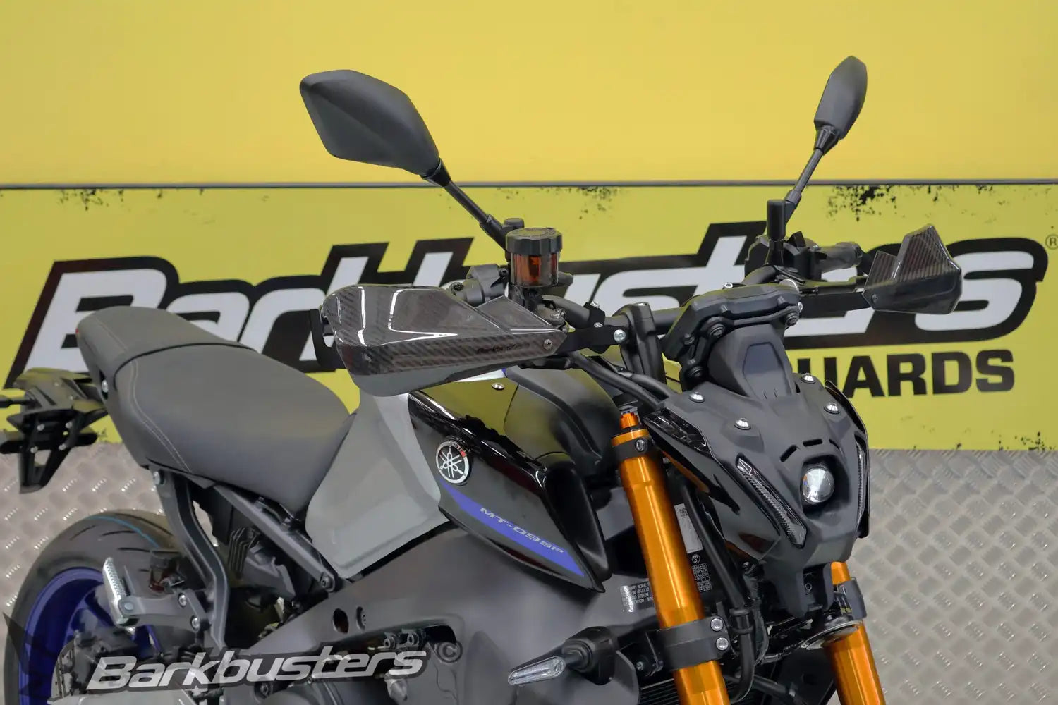 Barkbusters Handguard Backbones Only - Black | Yamaha MT-09/MT-09 SP 2021>2023 - Pyramid Motorcycle Accessories